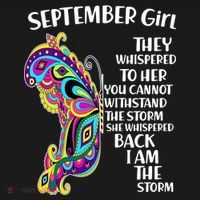 September Girl Paisley Butterfly Ornament thumb 1