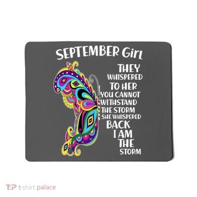 September Girl Paisley Butterfly Mousepad