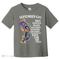 September Girl Paisley Butterfly Toddler T-Shirt thumb 0