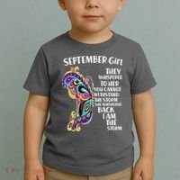 September Girl Paisley Butterfly Toddler T-Shirt thumb 2