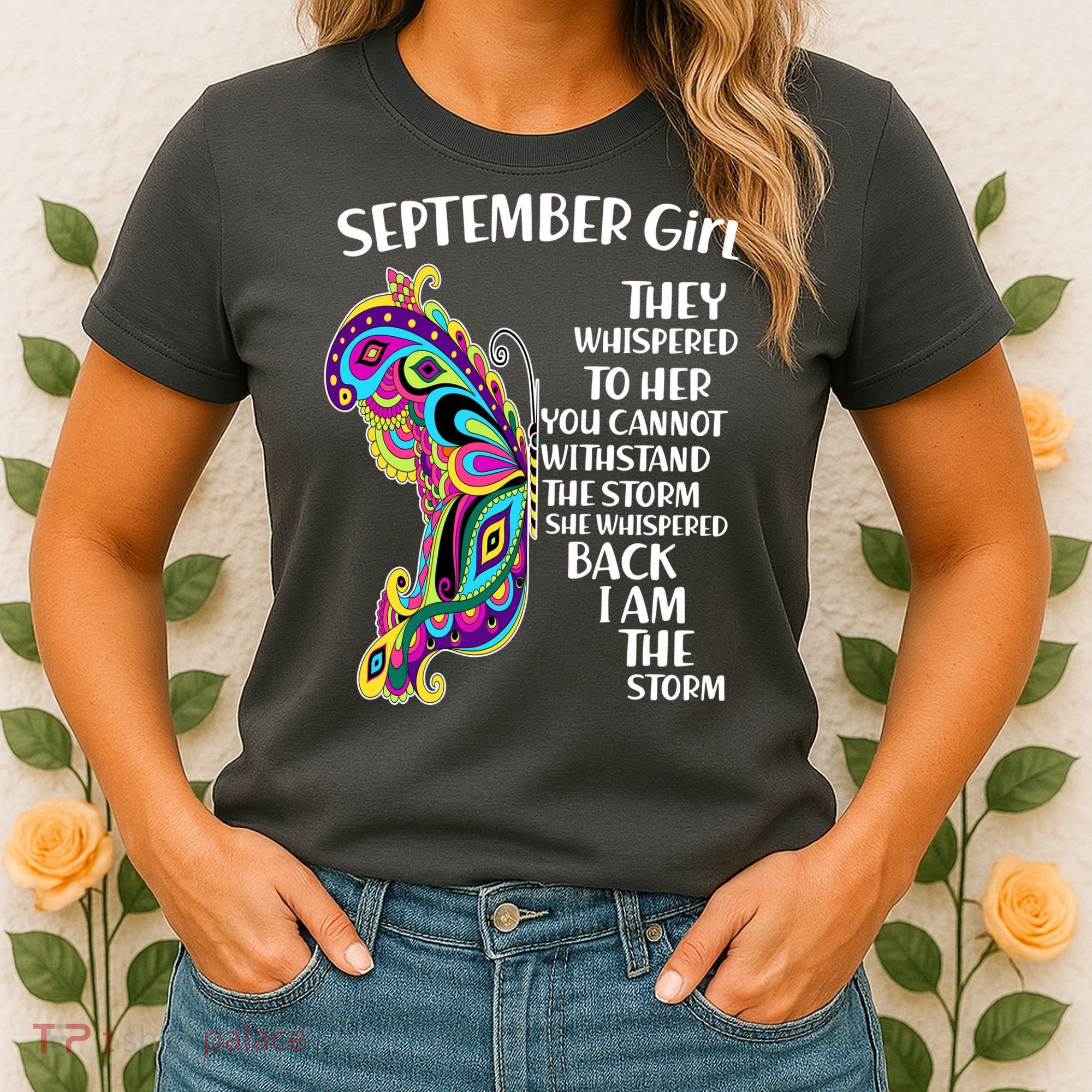 September Girl Paisley Butterfly Women's T-Shirt
