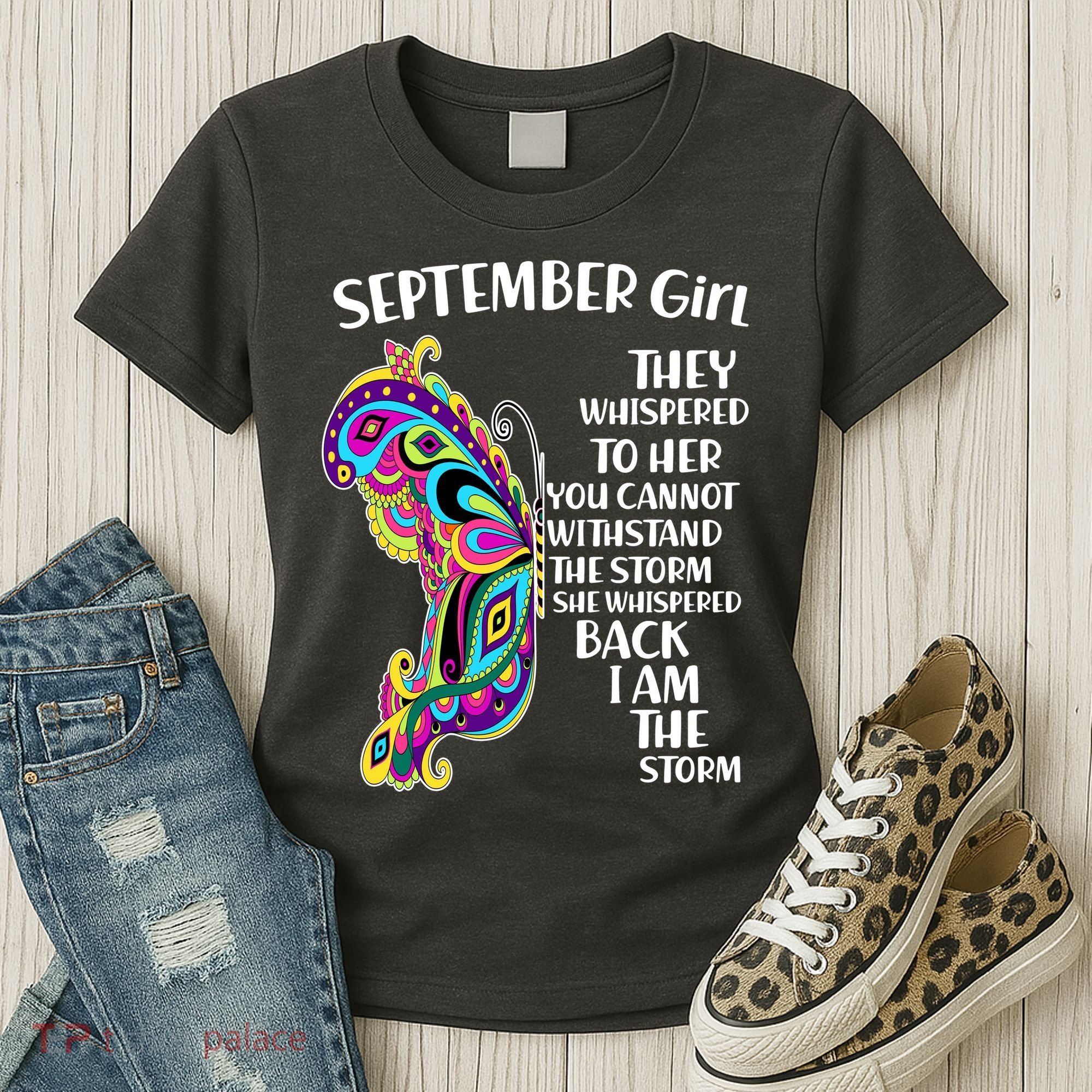 September Girl Paisley Butterfly Women's T-Shirt