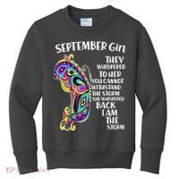 September Girl Paisley Butterfly Kids Sweatshirt thumb 0