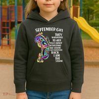 September Girl Paisley Butterfly Kids Hoodie thumb 3