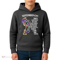September Girl Paisley Butterfly Kids Hoodie thumb 4