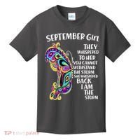 September Girl Paisley Butterfly Kids T-Shirt thumb 0