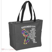 September Girl Paisley Butterfly Tote Bag thumb 2