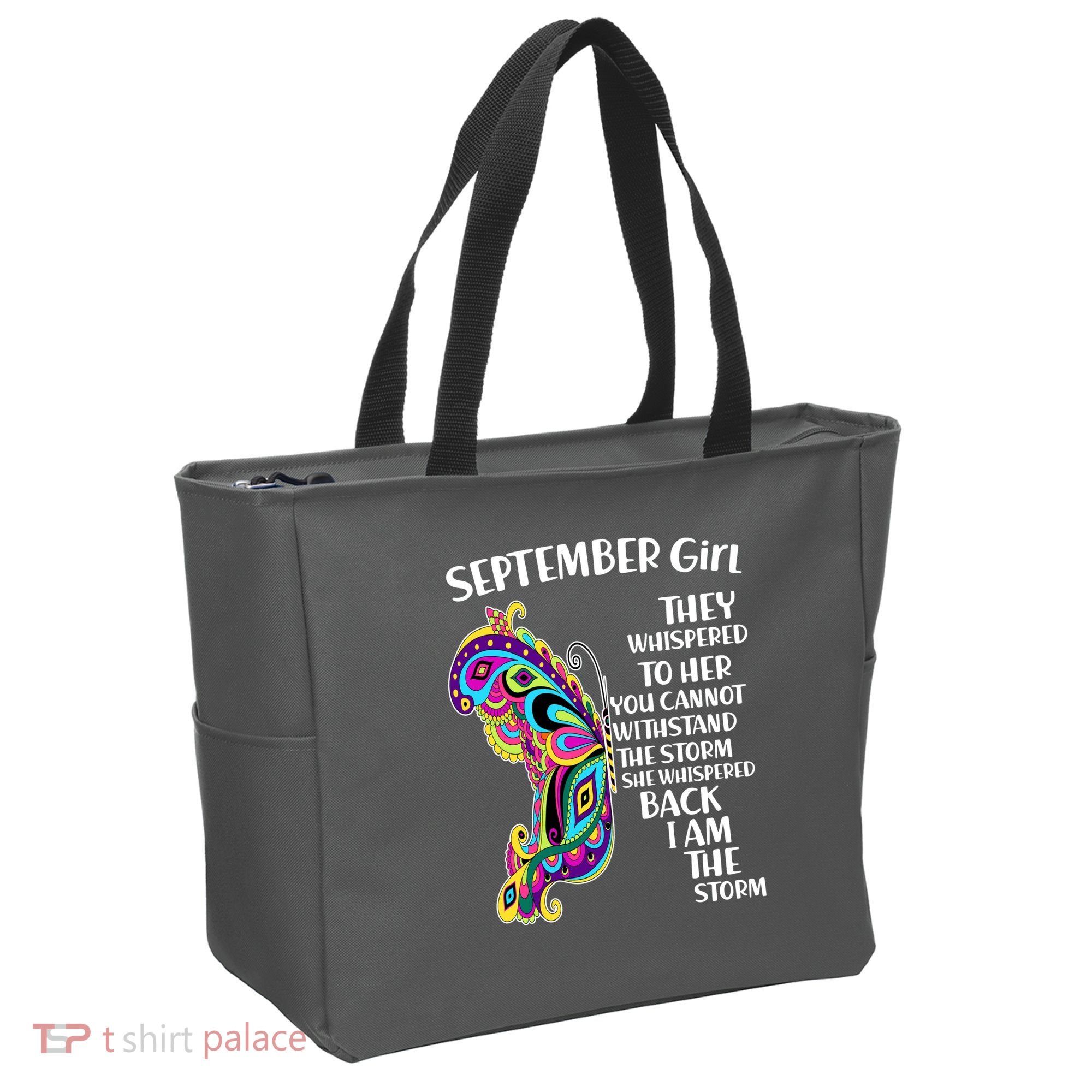 September Girl Paisley Butterfly Tote Bag