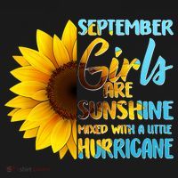September Girls Are Sunshine Mixed With A Little Hurricane Backpack thumb 2