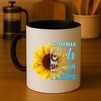 September Girls Are Sunshine Mixed With A Little Hurricane Coffee Mug thumb 4