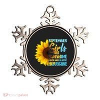 September Girls Are Sunshine Mixed With A Little Hurricane Ornament thumb 0