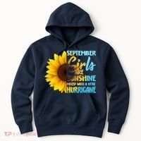 September Girls Are Sunshine Mixed With A Little Hurricane Hoodie thumb 0