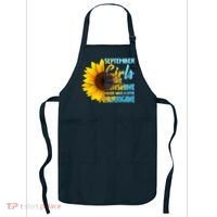 September Girls Are Sunshine Mixed With A Little Hurricane Apron thumb 0