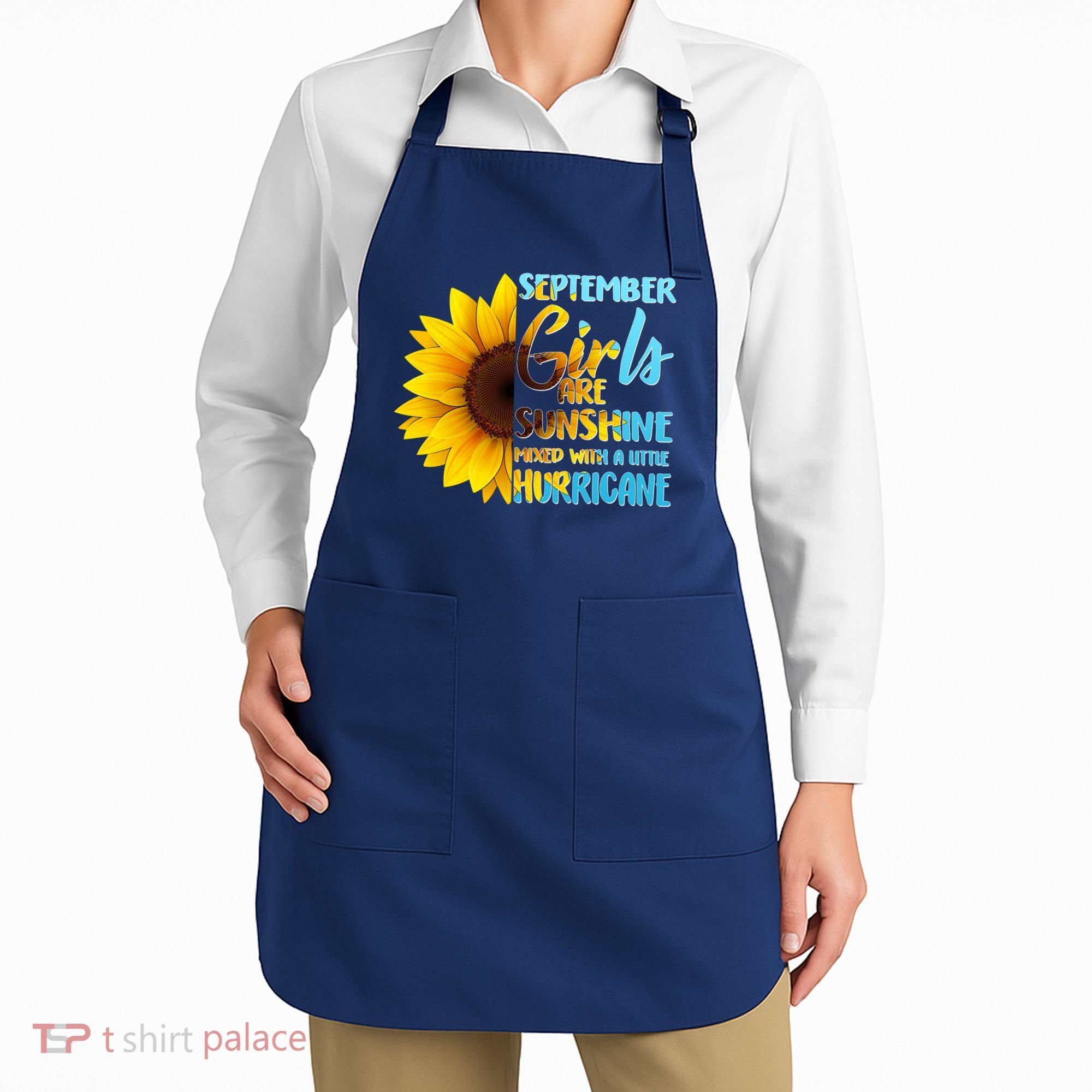 September Girls Are Sunshine Mixed With A Little Hurricane Apron