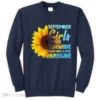 September Girls Are Sunshine Mixed With A Little Hurricane Sweatshirt thumb 0