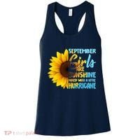 September Girls Are Sunshine Mixed With A Little Hurricane Women's Tank Top thumb 0