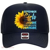 September Girls Are Sunshine Mixed With A Little Hurricane Hat thumb 0