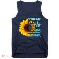 September Girls Are Sunshine Mixed With A Little Hurricane Tank Top thumb 0