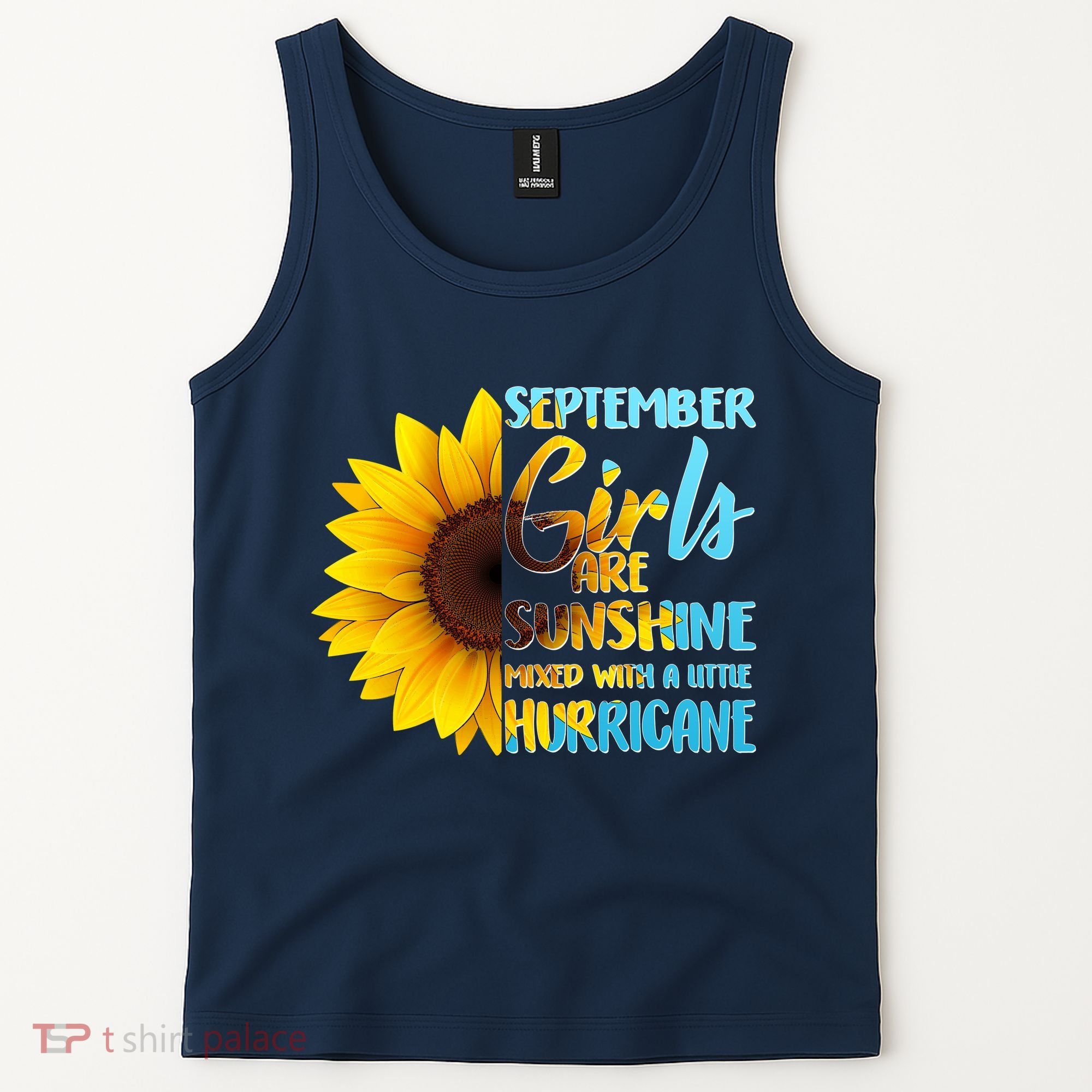 September Girls Are Sunshine Mixed With A Little Hurricane Tank Top