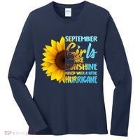 September Girls Are Sunshine Mixed With A Little Hurricane Women's Long Sleeve Shirt thumb 0
