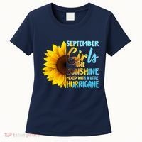 September Girls Are Sunshine Mixed With A Little Hurricane Women's T-Shirt thumb 0