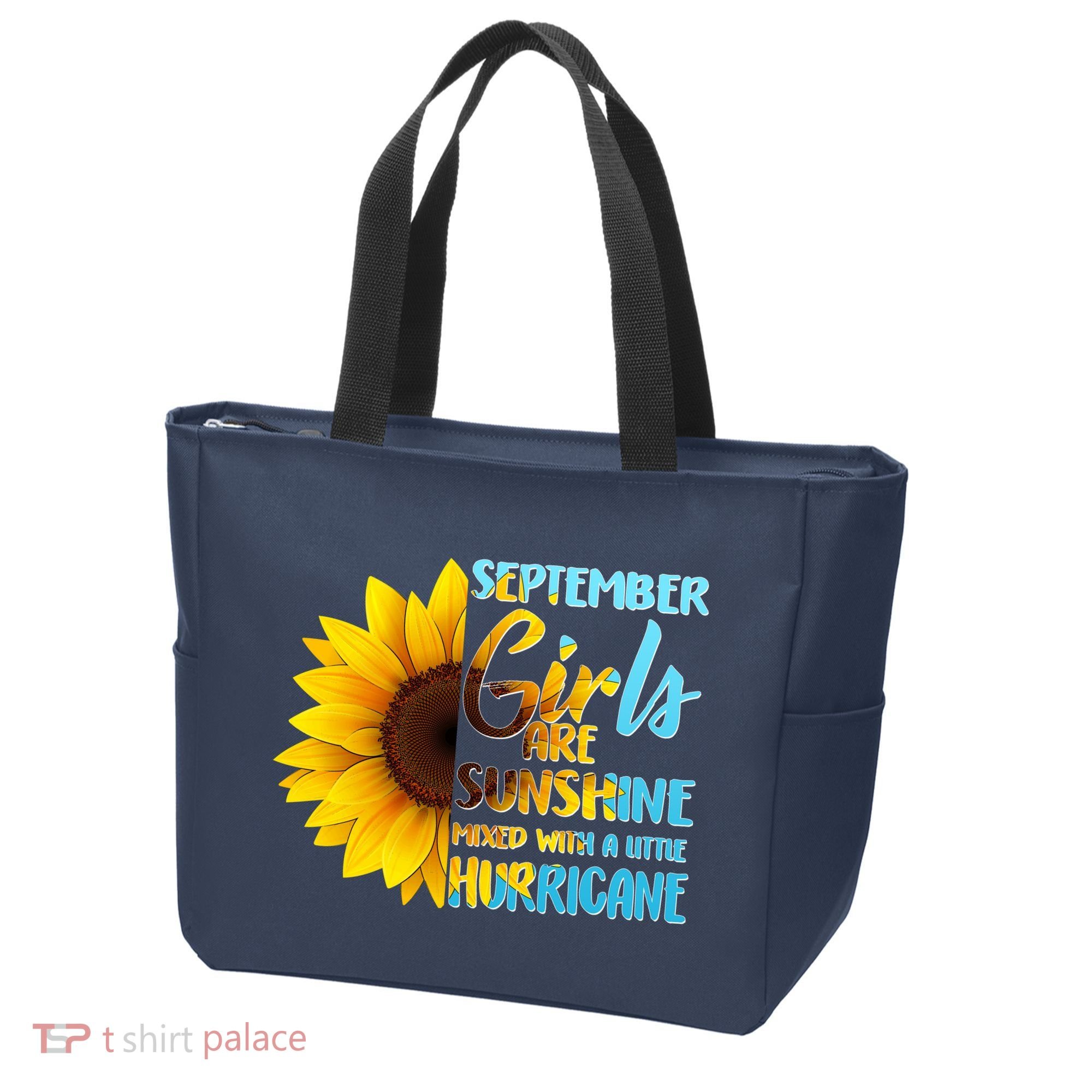 September Girls Are Sunshine Mixed With A Little Hurricane Tote Bag