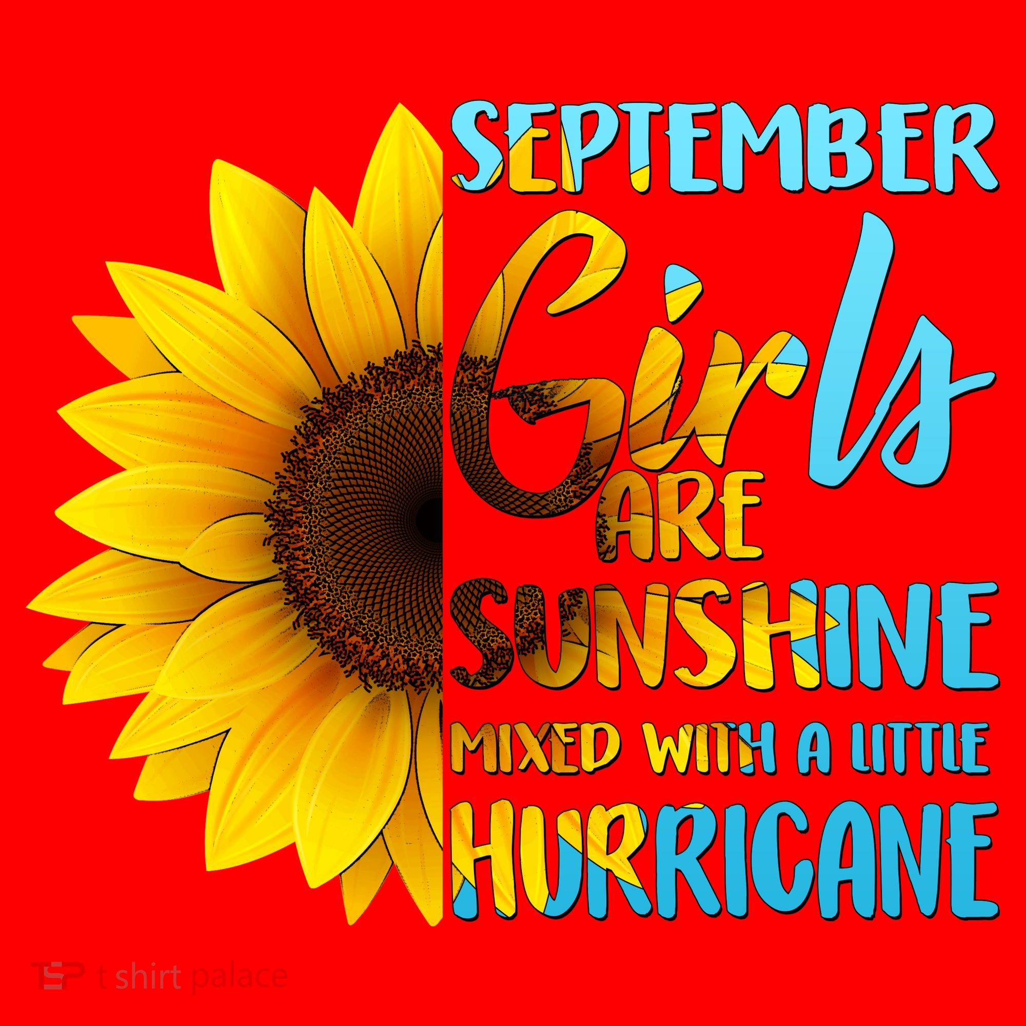 September Girls Are Sunshine Mixed With A Little Hurricane Santa Hat