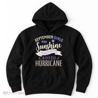 September Girls Are Sunshine Mixed With Hurricane Hoodie thumb 0