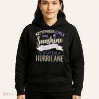 September Girls Are Sunshine Mixed With Hurricane Hoodie thumb 5