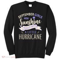 September Girls Are Sunshine Mixed With Hurricane Sweatshirt thumb 0