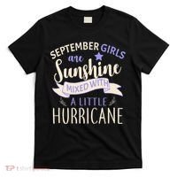 September Girls Are Sunshine Mixed With Hurricane T-Shirt thumb 0