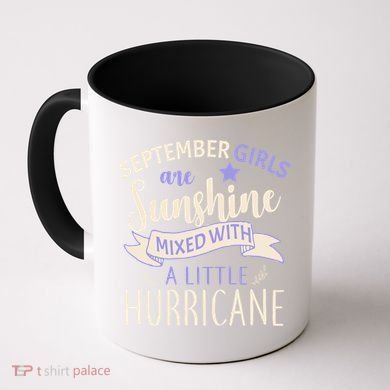 September Girls Are Sunshine Mixed With Hurricane Coffee Mug