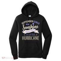 September Girls Are Sunshine Mixed With Hurricane Women's Hoodie thumb 0