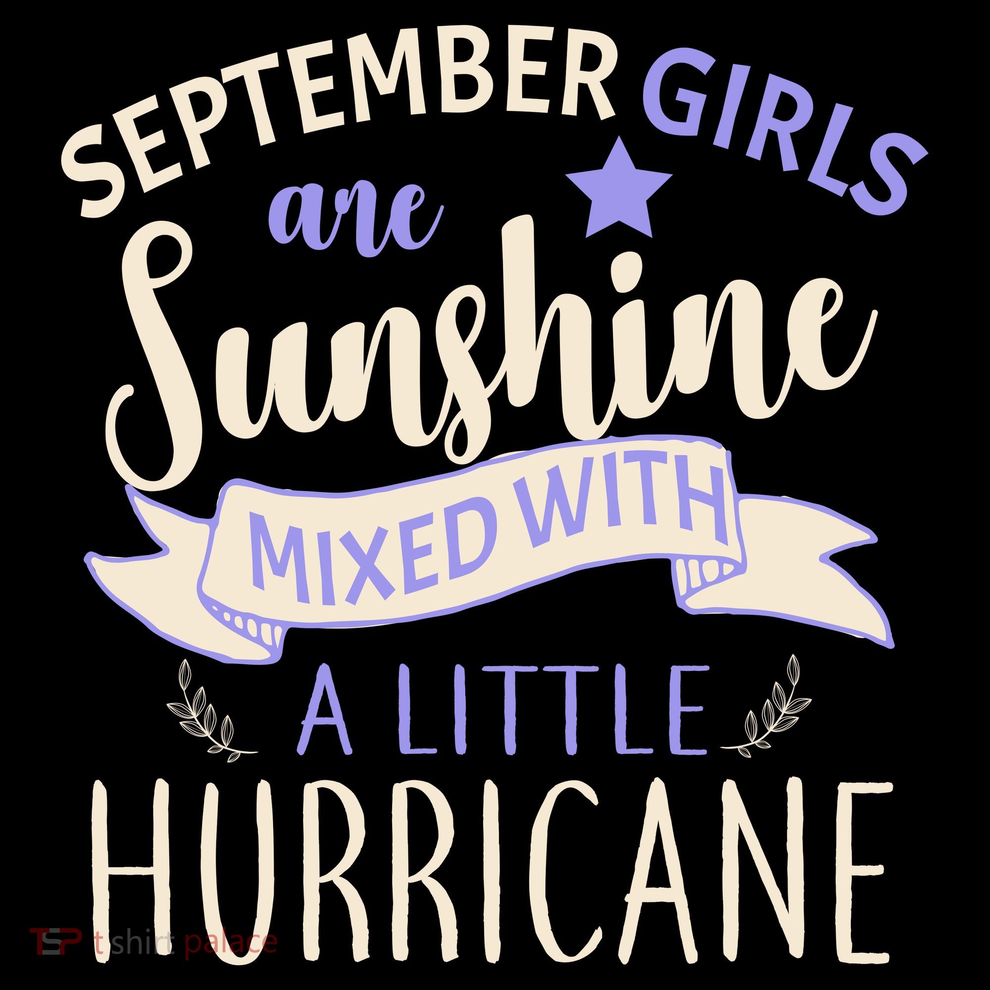 September Girls Are Sunshine Mixed With Hurricane Women's Hoodie