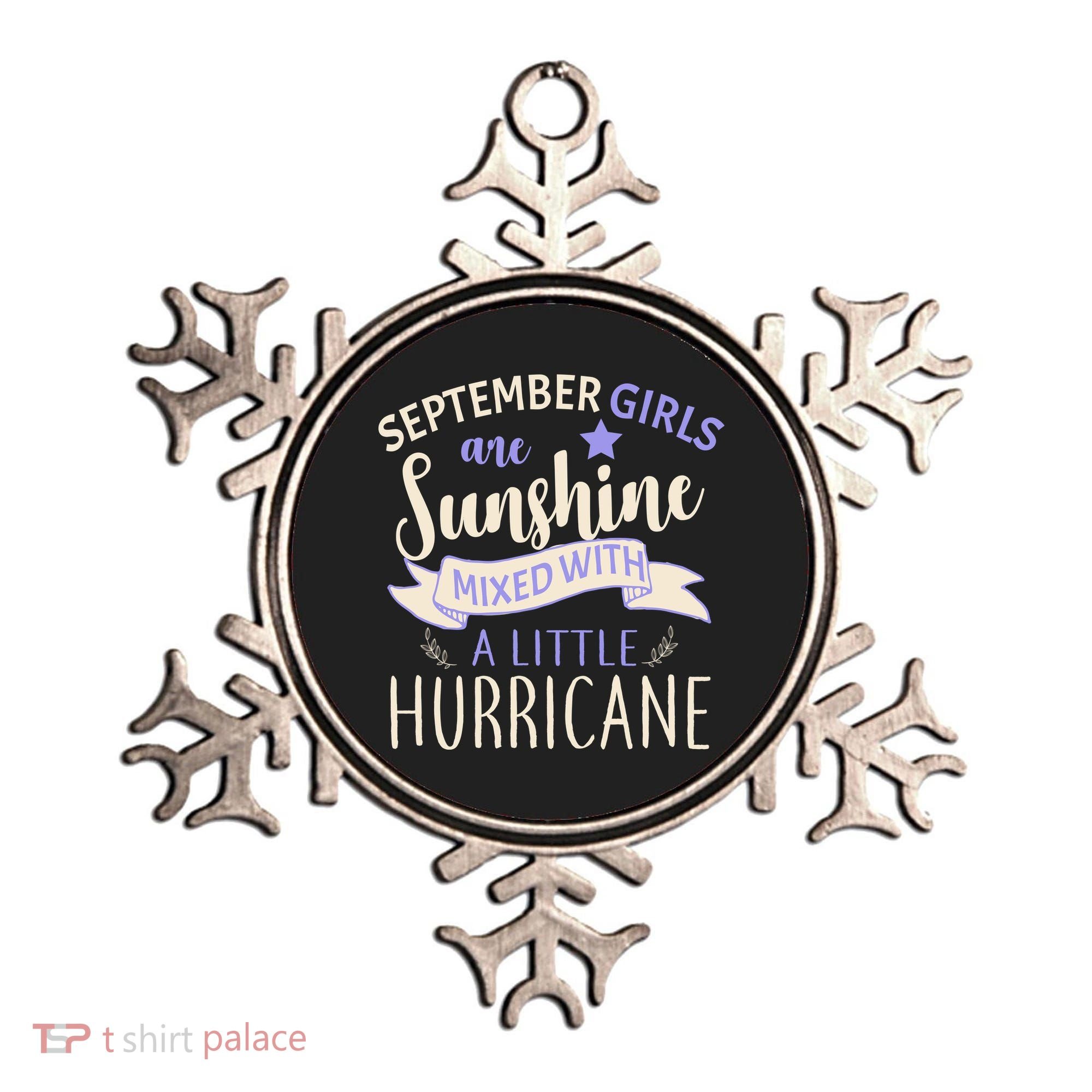 September Girls Are Sunshine Mixed With Hurricane Ornament