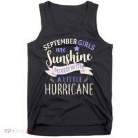 September Girls Are Sunshine Mixed With Hurricane Tank Top thumb 0
