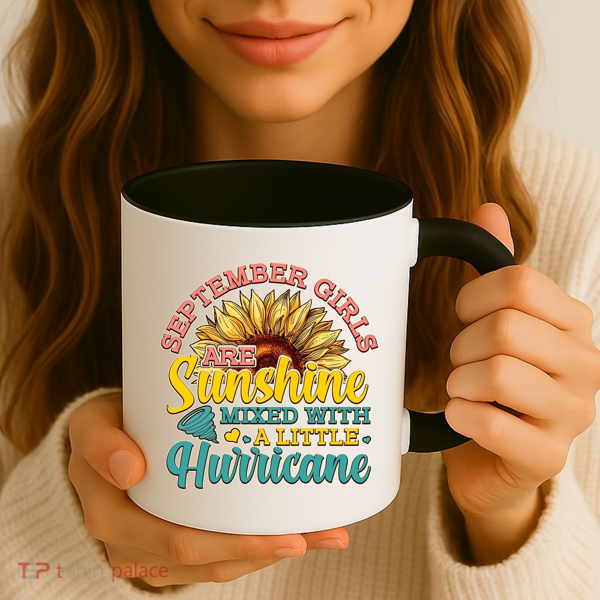 September Girls Sunshine And Hurricane Cute Coffee Mug
