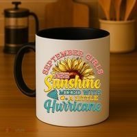 September Girls Sunshine And Hurricane Cute Coffee Mug thumb 4