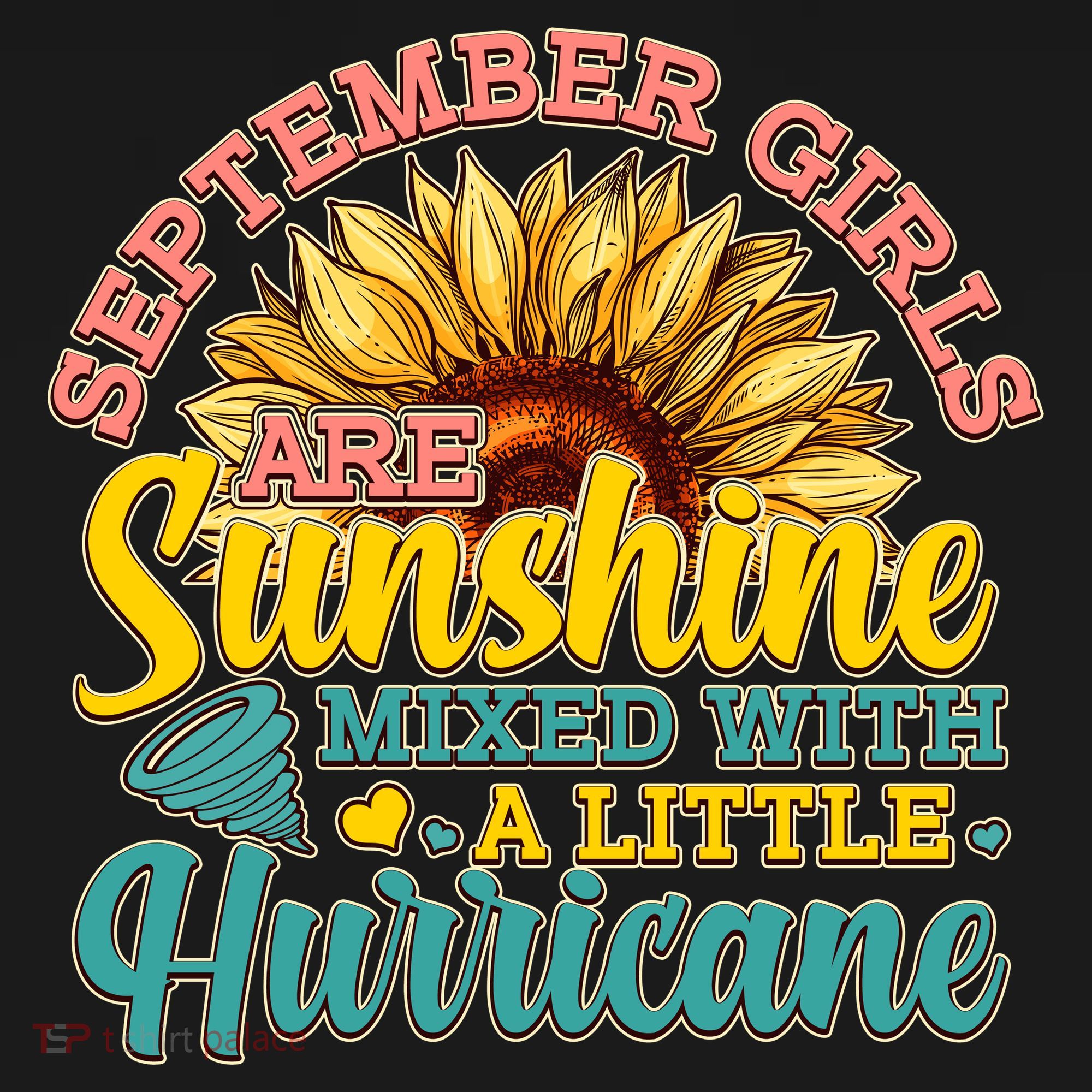 September Girls Sunshine And Hurricane Cute Ornament