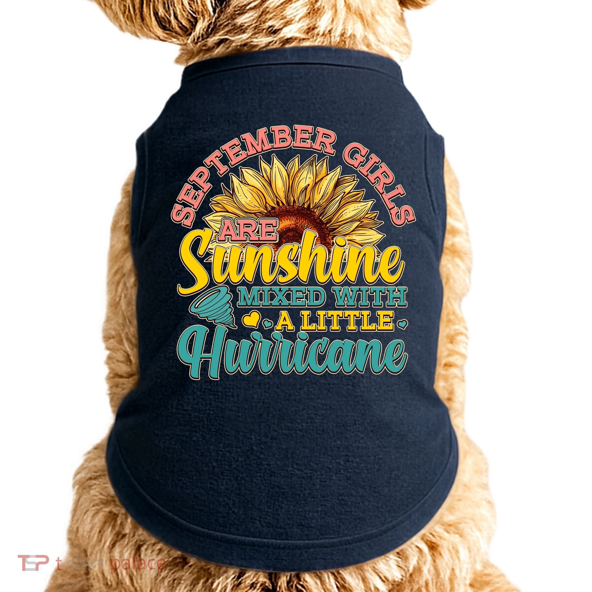 September Girls Sunshine And Hurricane Cute Doggie Tank
