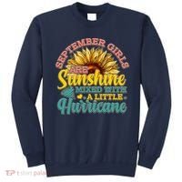 September Girls Sunshine And Hurricane Cute Sweatshirt thumb 0