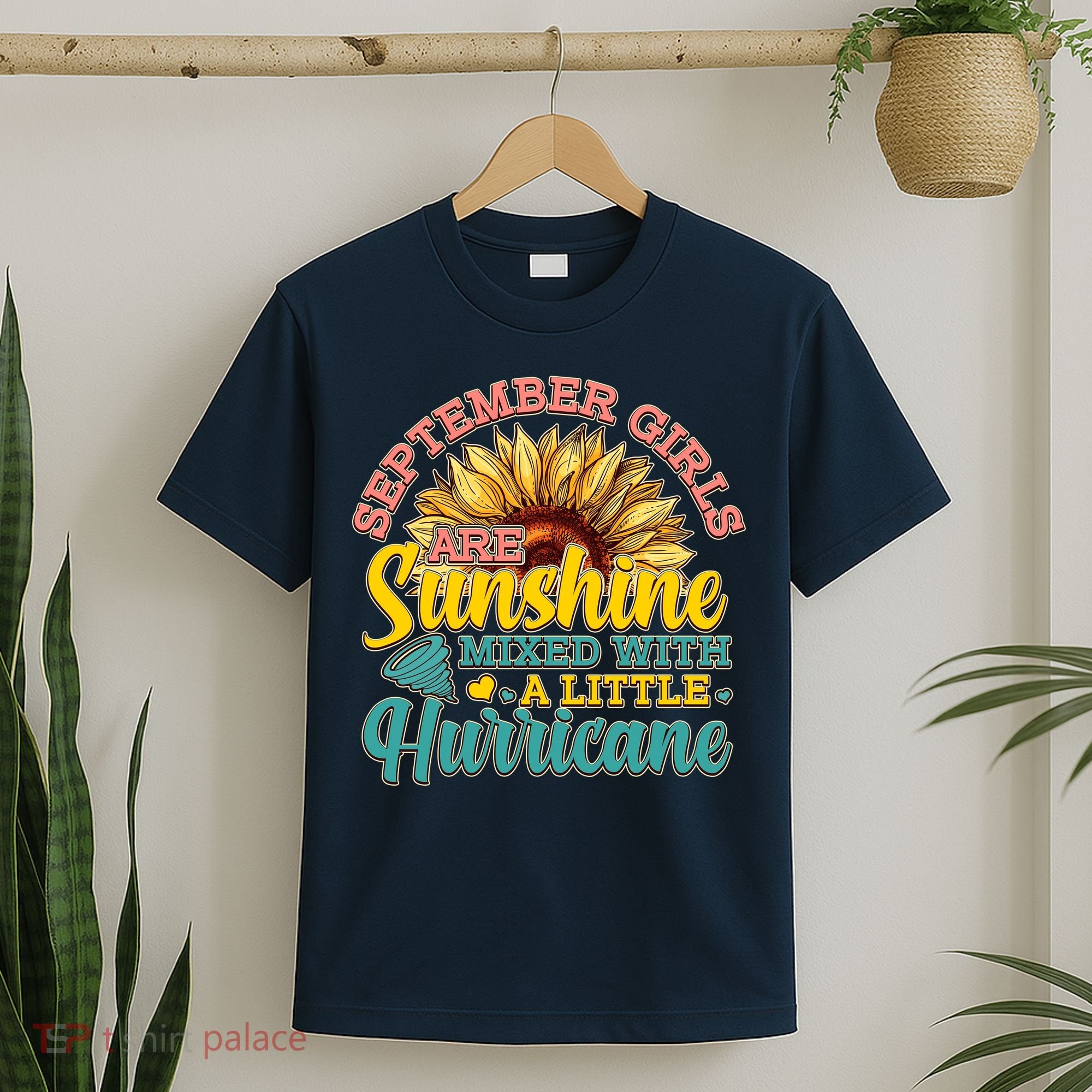 September Girls Sunshine And Hurricane Cute T-Shirt