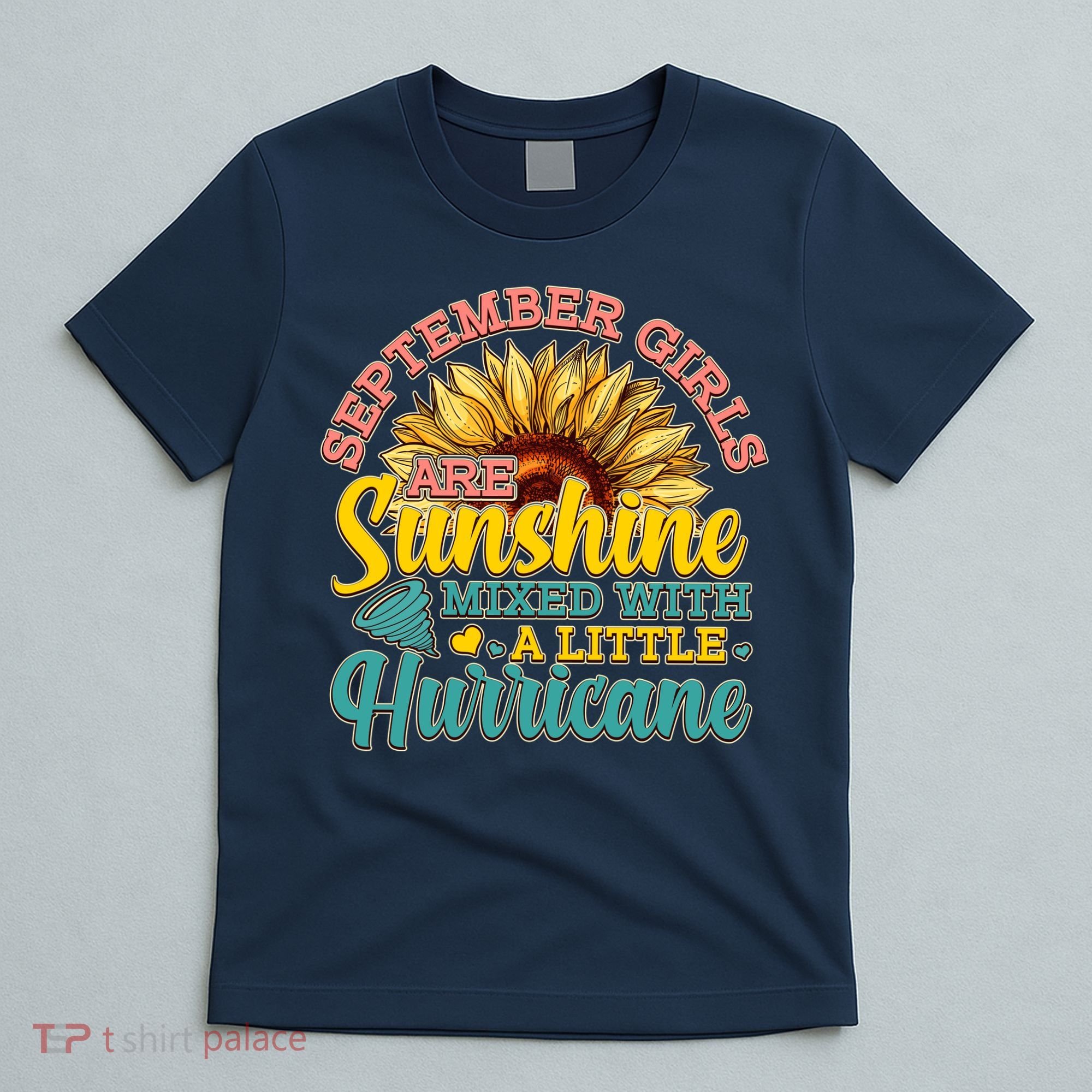 September Girls Sunshine And Hurricane Cute T-Shirt