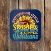 September Girls Sunshine And Hurricane Cute Coaster thumb 0