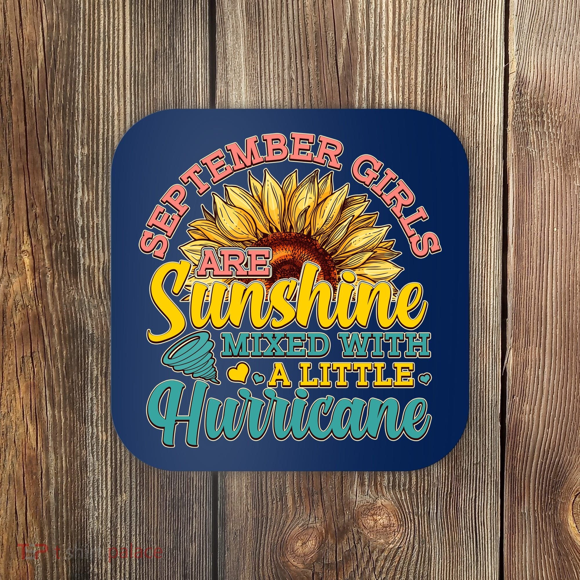 September Girls Sunshine And Hurricane Cute Coaster