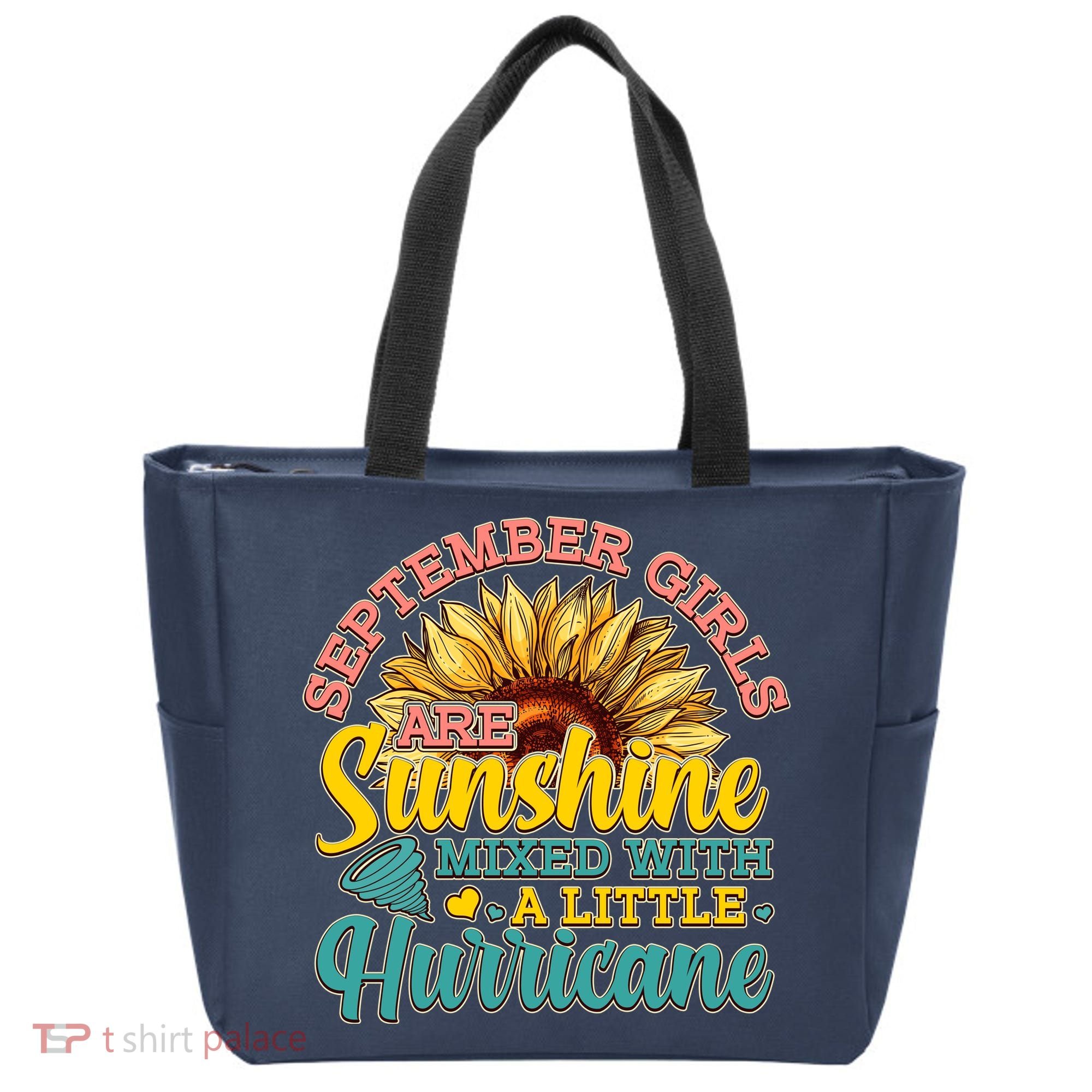 September Girls Sunshine And Hurricane Cute Tote Bag