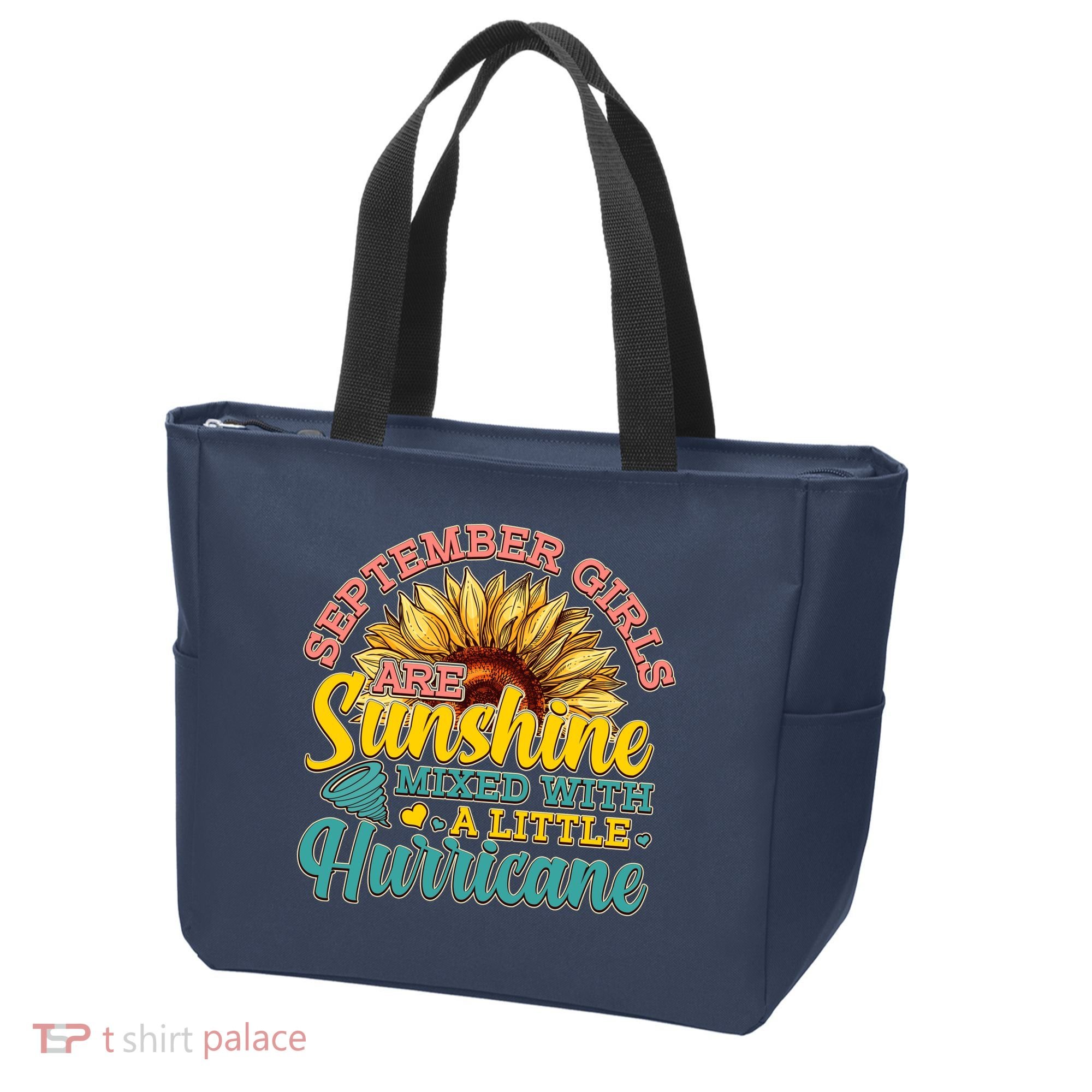 September Girls Sunshine And Hurricane Cute Tote Bag
