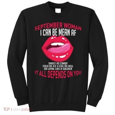 September Woman Depends on You Sweatshirt