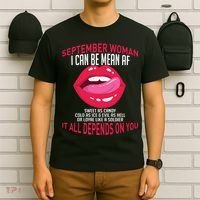September Woman Depends on You T-Shirt thumb 6