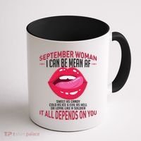 September Woman Depends on You Coffee Mug thumb 1